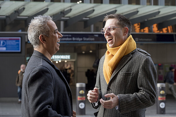 Rob at rail station