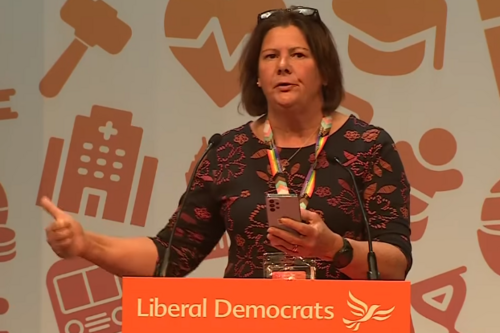 Babs Farmer speaks about Fleecehold at the Lib Dem Conference