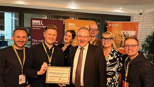 Southwark Lib Dems comendation for Oppostition Group of the Year