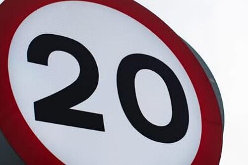 20mph sign