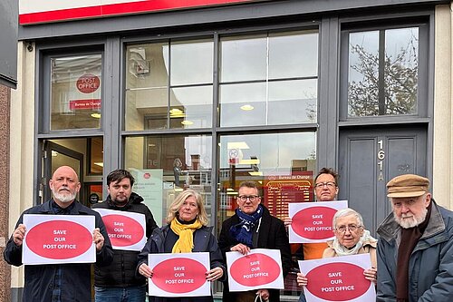 Lib Dems outside Upper street post office