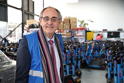 Edward visiting E-bike company