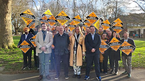 Sir Ed Davey MP with the Walpole Team