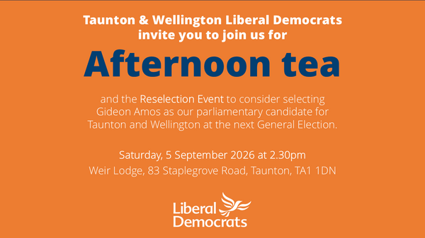 Taunton and Wellington Liberal Democrats General Meeting September 2026