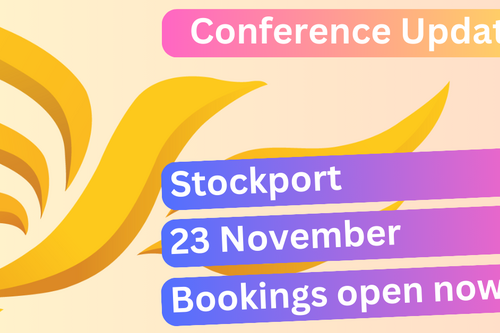 Conference will be in Stockport on 23 November