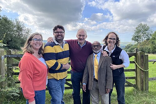 Mid Sussex Team members with Sir Ed Davey and Alison Bennett MP