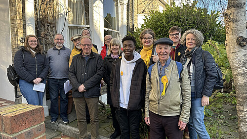 Lib Dem activists on the doorstep