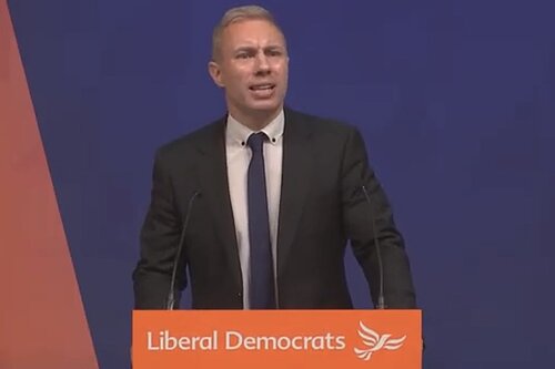 Cllr Mullaney speaking at national party conference.