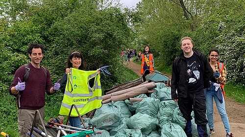 Charlie Clinton Volunteering at the Welsh Harp 
