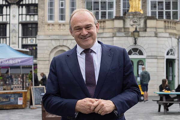 Picture of Ed in Kingston Market Square.