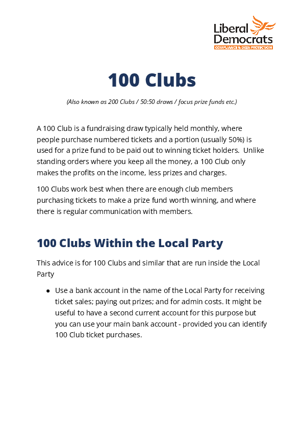 100 Clubs