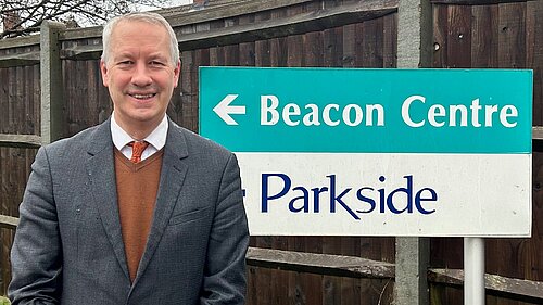 Gideon Amos at Musgrove Park Hospital's Beacon Centre