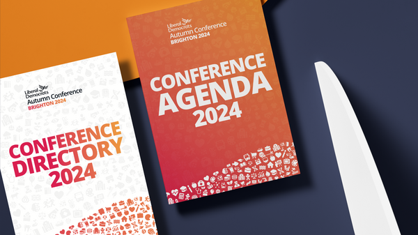 Front covers of the conference directory and conference agenda for Brighton 2024