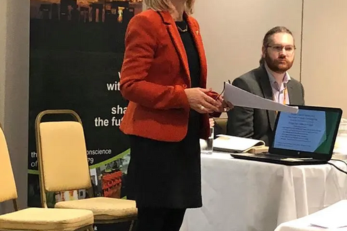 Wera Hobhouse MP, speaking at Southport Conference GLD fringe meeting