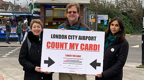 Liberal Democrats campaigning against the expansion of City Airport