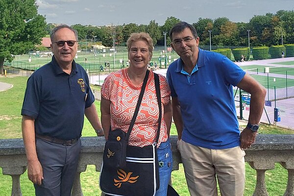 Cllr Tony Reiss, Cllr Jil Hall and Nick Thomas