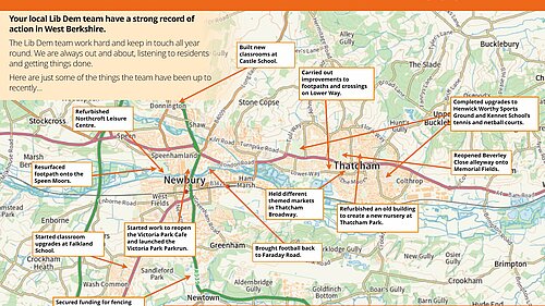 Lib Dem cllr record of action in central West Berkshire