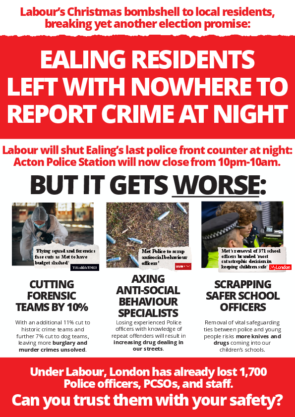 Ealing Broadway - 2025 Police Leaflet