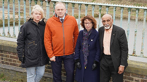 Picture of St Mark's & Seething Wells ward Cllrs with Ed Davey MP