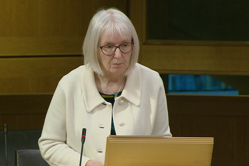 Beatrice Wishart speaking in the Scottish Parliament
