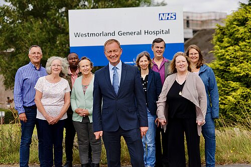 Tim with campaigners outside WGH