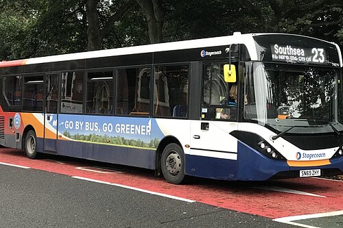 Number 23 bus in Southsea