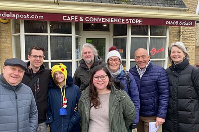 Outside Cafe de la Post