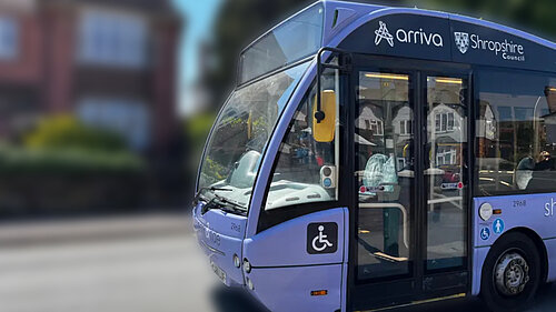 A local bus in Shropshire