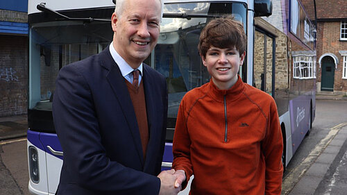 Gideon Amos and James Lawson launch transport survey