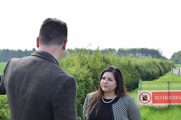 Liz Adams and Chris Brant