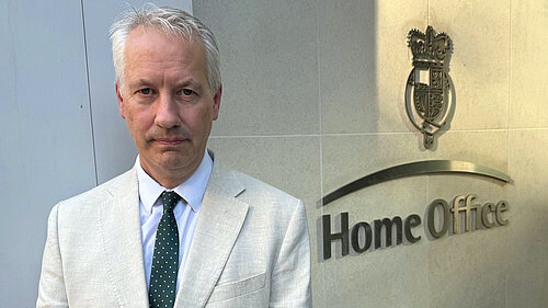 Gideon Amos at the Home Office