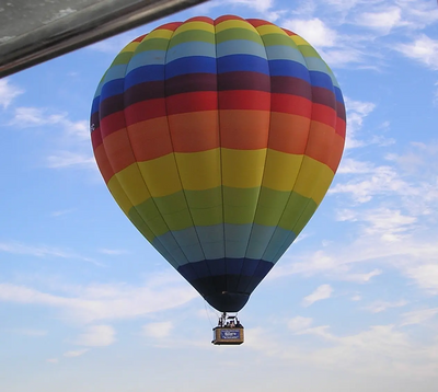 Balloon in flight