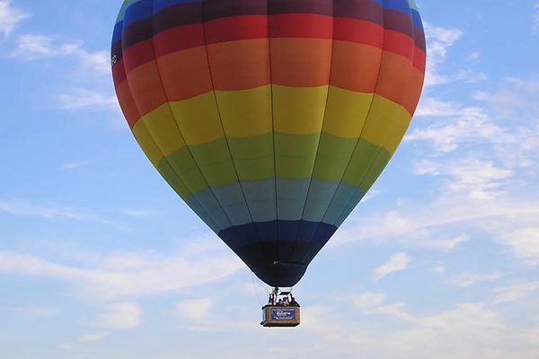 Balloon in flight