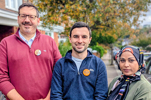 Cllr Nick da Costa, Cllr Scott Emery & Shamim Muhammad