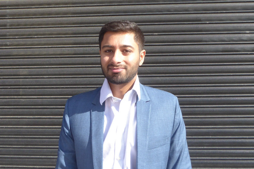 Lib Dem Aaron Chahal highlighting the need for action to save Slough High Street