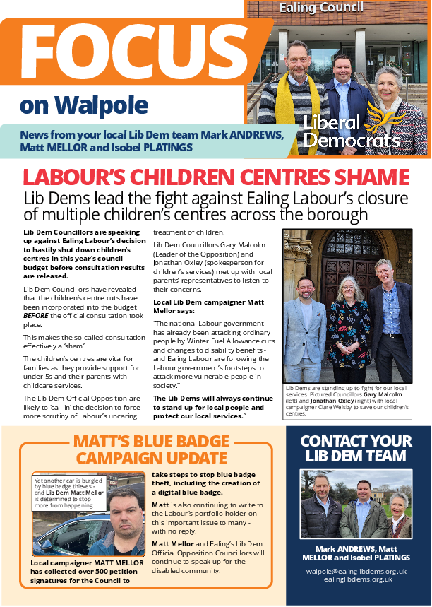Walpole - June 2025 Focus Newsletter