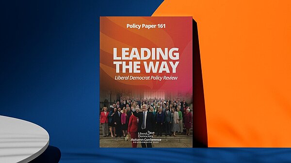 Front cover of Leading the Way - The Liberal Democrat Policy Review