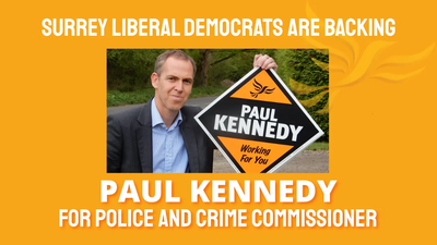 Spelthorne Liberal Democrats Paul Kennedy Police and Crime Commissioner Candidate