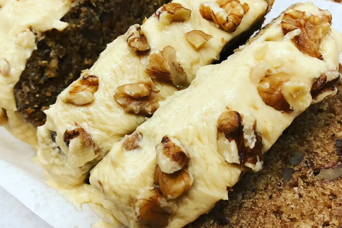 Vegan Coffee and walnut cake by The Food Rhino