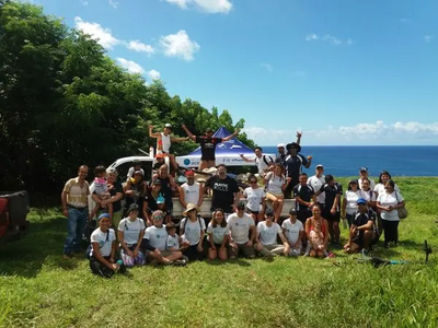 Beach clean-up Easter Island