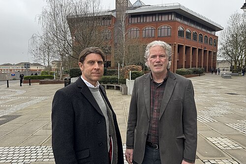 Cllrs Tony Harwood & Brian Clark at Invicta House