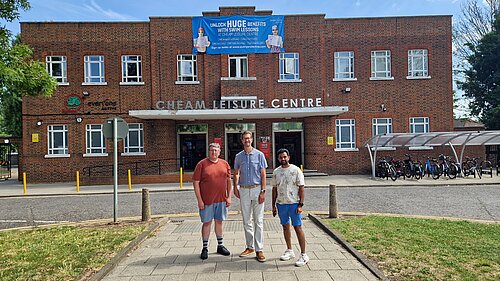 North Cheam Cllrs at Cheam Leisure Centre