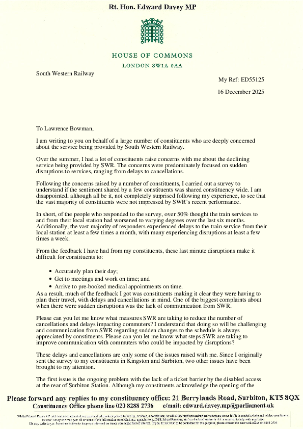 Ed's SWR survey report back