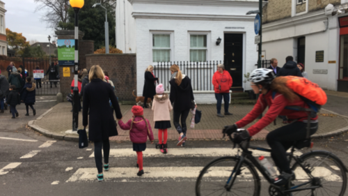 Children going to school
