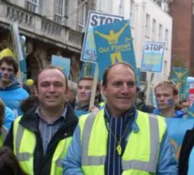 Climate Change march Dec 09 Simon Hughes and PPC Mark Chapman