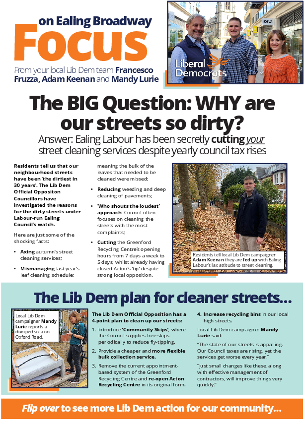 Ealing Broadway - October 2025 Focus Newsletter