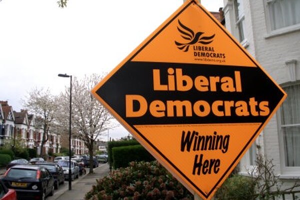 Lib Dem stake board