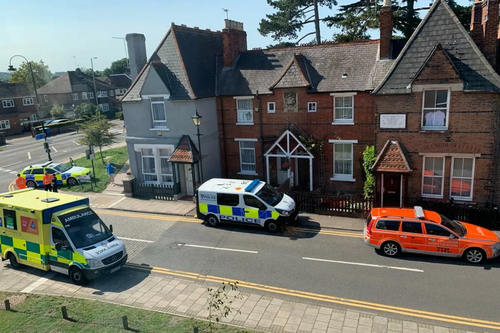 Mill Lane Accident Police Ambulance 2021