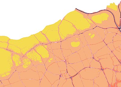 Modelled nitrogen oxide pollution levels for 2025 