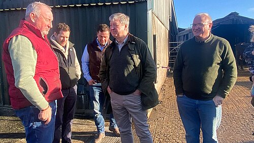 Alistair Carmichael MP and Ian Roome MP in North Devon